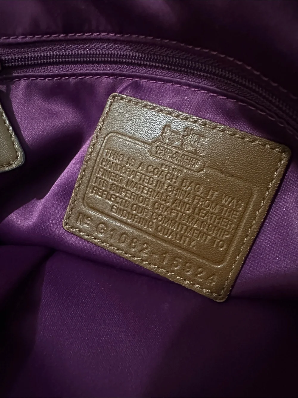 Coach Brown Croc-Embossed Leather Satchel with Gold Hardware - Picture 2 of 16